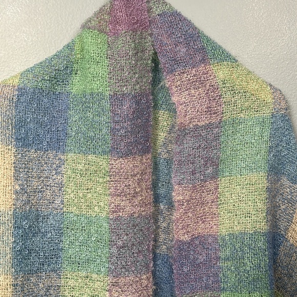 Handwoven 100% mohair made in Scotland by Andrew Stewart vintage scarf - Picture 7 of 13
